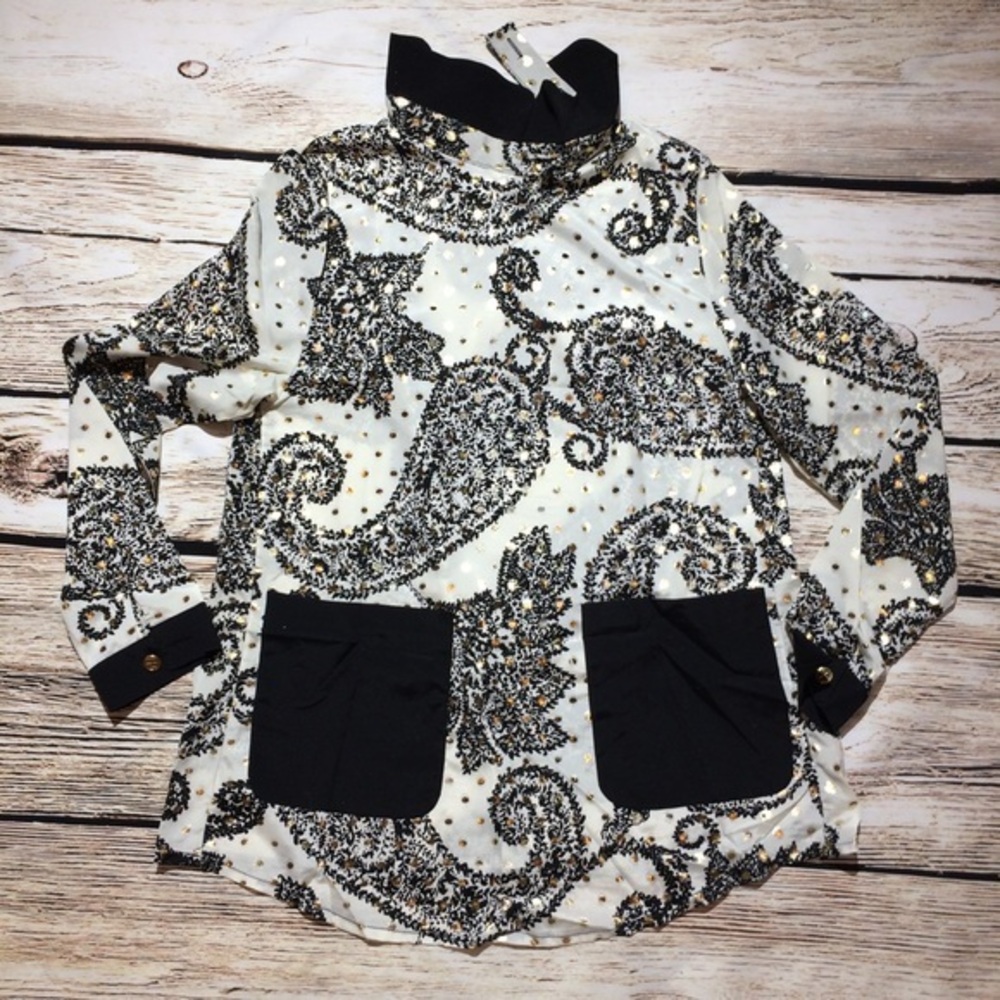Tracy Negoshian Sheer Tunic S New Years